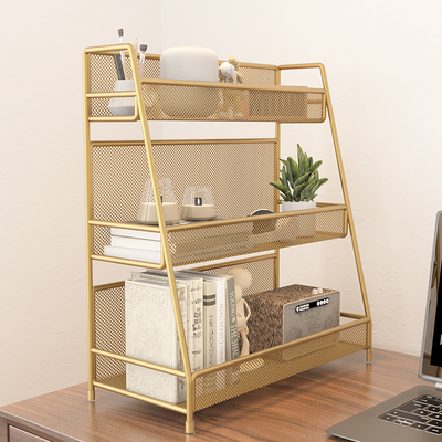 桌面置物架化妆品架子厨房多层收纳架餐桌上零食家用神器双层