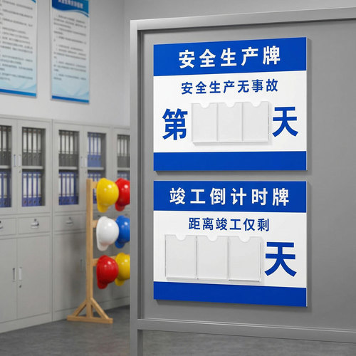 无事故倒计时生产运行数字标识牌竣工倒计时提示牌安全承诺公开牌建筑工地生产企业安全警示牌运行记录天数牌