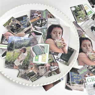 网红博主同款浪漫芭蕾拼贴素材 新款绿野仙踪款贴纸 少女心贴纸包