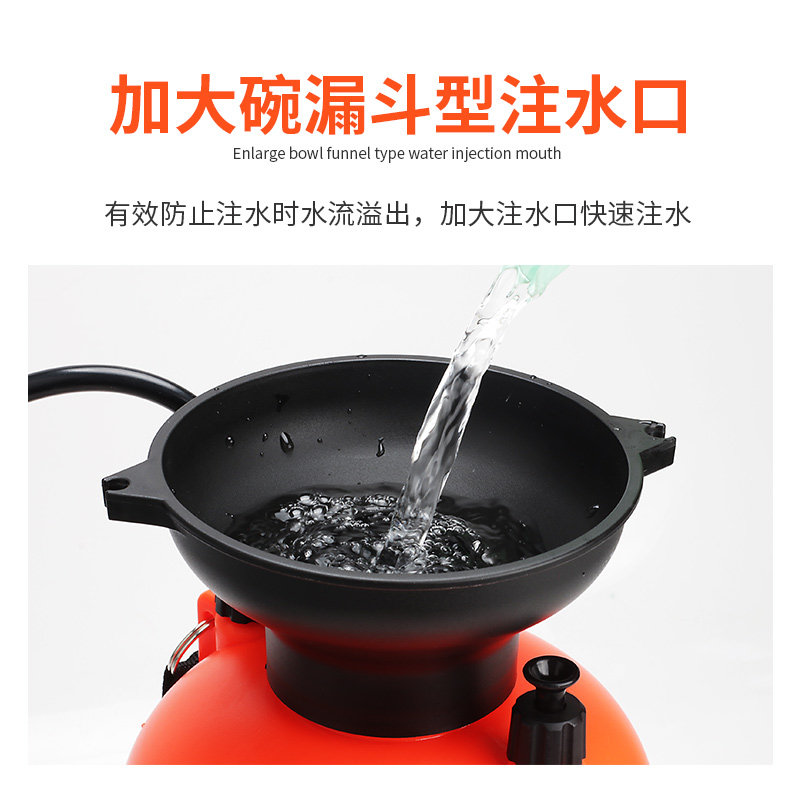 德沃多消毒喷壶气压m式高压洗车浇花喷雾大容量加厚款可调节喷雾图片