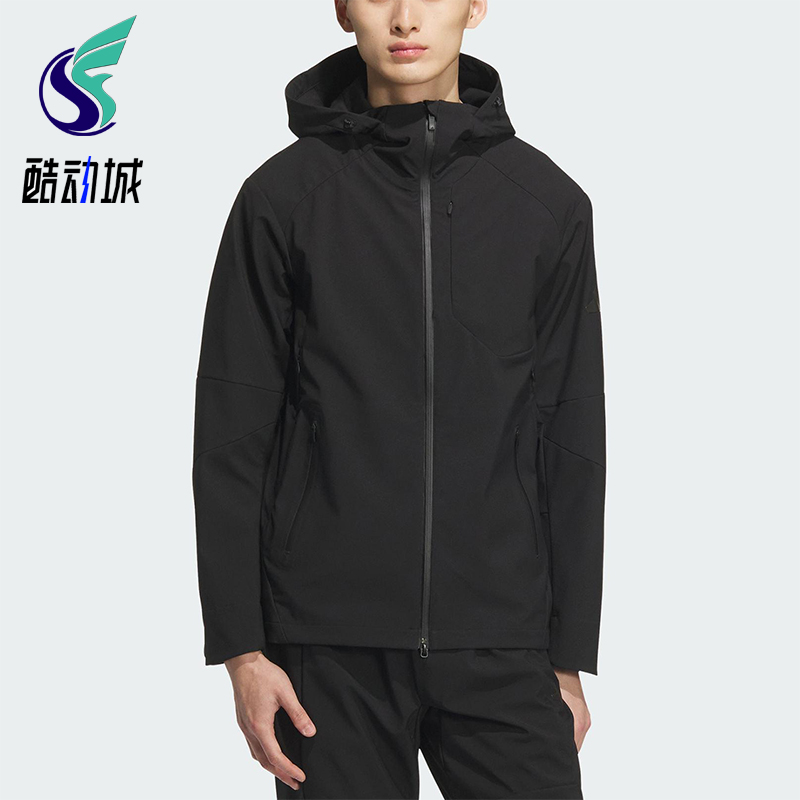 Adidas/阿迪达斯正品2025秋季款男士耐穿运动休闲连帽外套KA1218