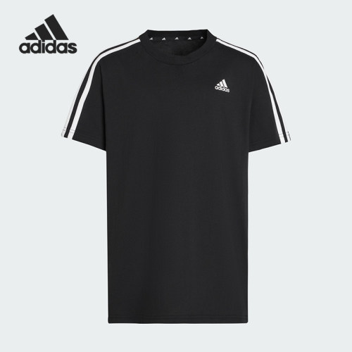 Adidas/阿迪达斯正品夏季大童圆领运动训练简约短袖T恤KT9186