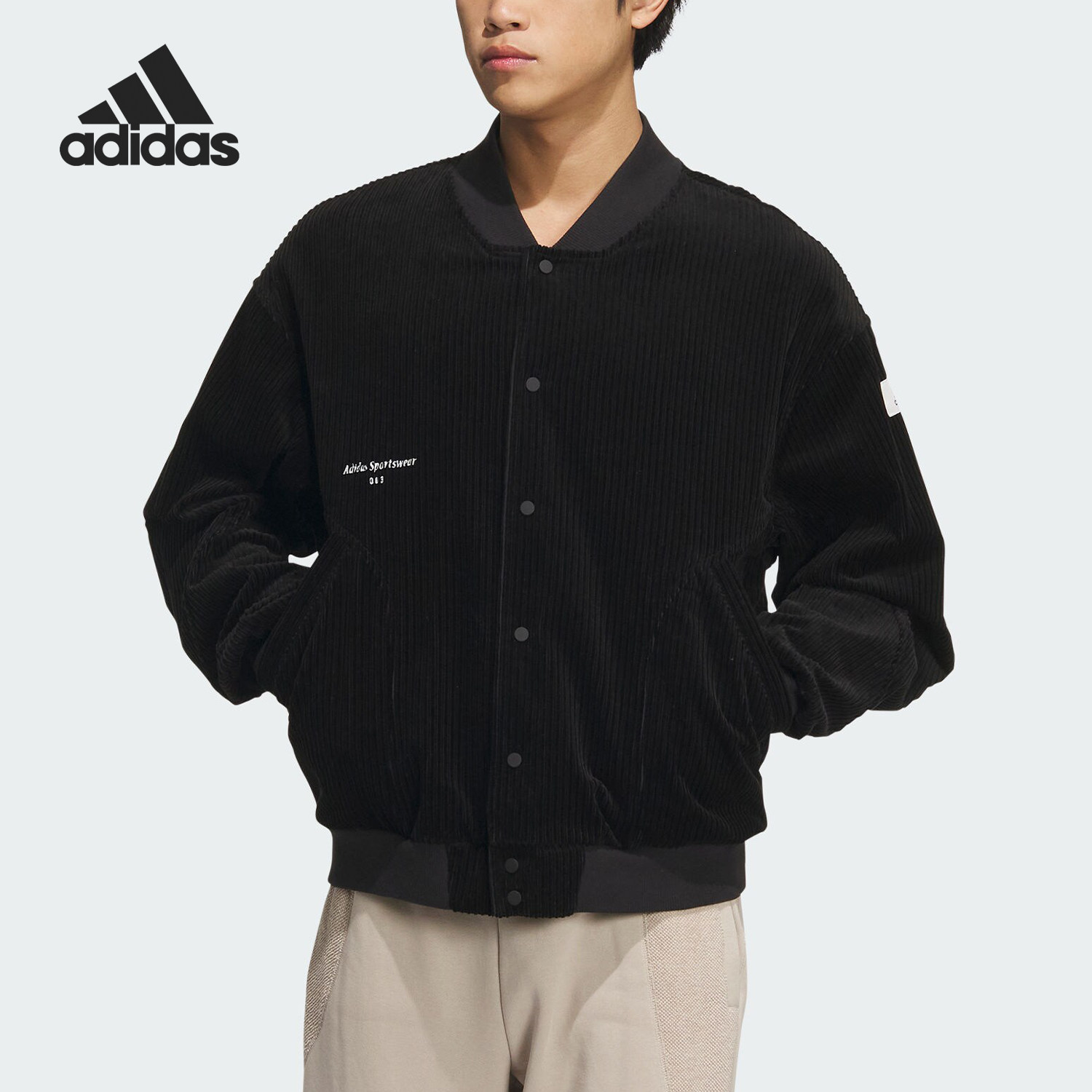 Adidas/阿迪达斯正品新款男子灯芯绒宽松保暖休闲外套IQ1387,运动服/休闲服装,运动茄克/外套,淘宝优惠券,粉丝福利购,淘宝优惠卷