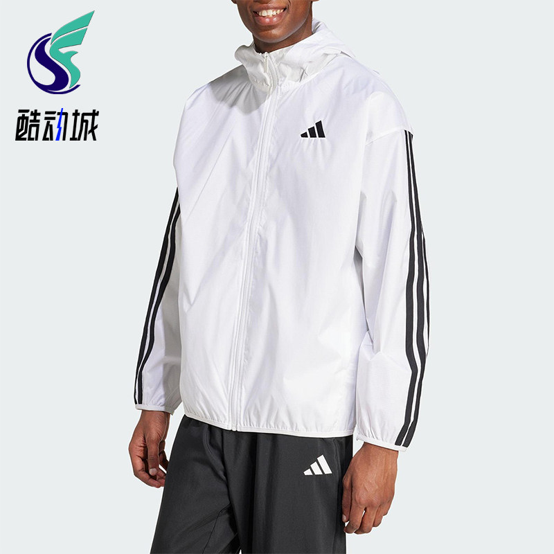 Adidas/阿迪达斯正品25春季新款男士运动梭织三条纹外套JF3682图片