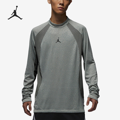 Nike/耐克正品Jordan男子简约时尚透气圆领长袖运动T恤FD8124
