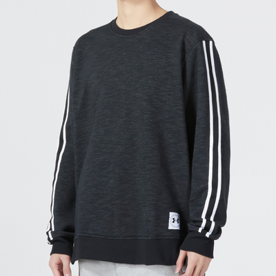 UA/安德玛正品Essential Heritge Flc Crw男士套头衫1373814-001