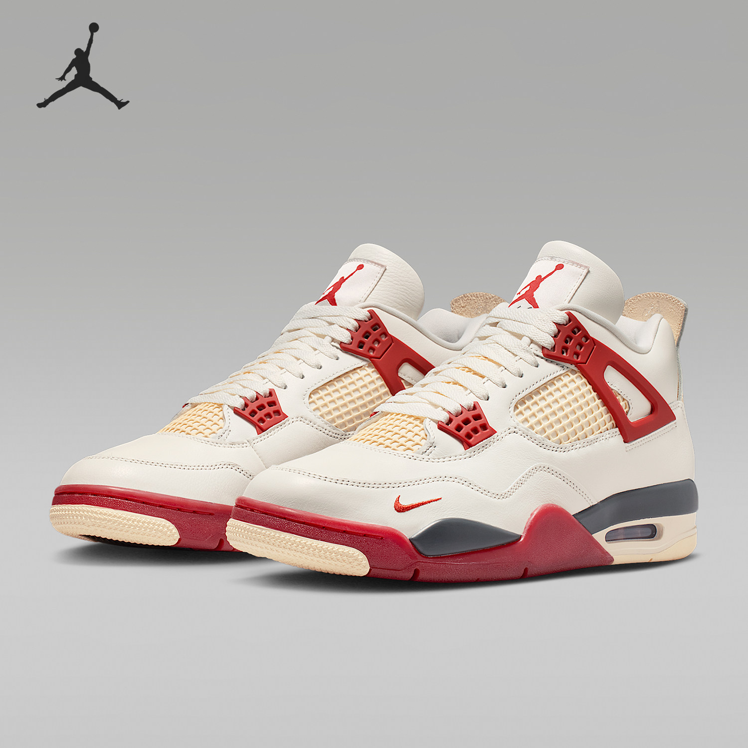 Nike/耐克正品Air Jordan 4 男士中帮复古经典篮球鞋IQ8055-100