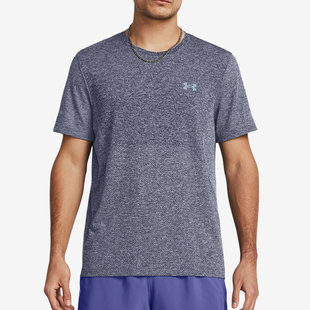 安德玛正品 T恤1375692 新款 复古训练针织透气轻盈短袖 539 男士