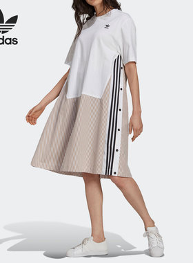 Adidas/阿迪达斯正品三叶草当季新款女子休闲运动连衣裙 H59022