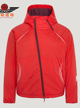 Adidas/阿迪达斯正品2025冬季款女士日常连帽梭织保暖棉服KV4863
