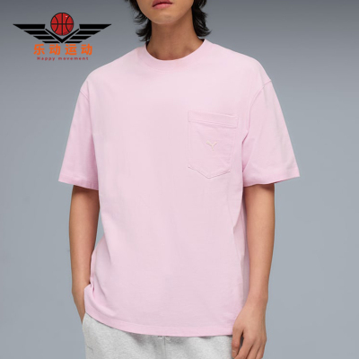 Puma/彪马正品ESENTIALSENTIALS口袋T恤经典透气短袖T恤634729-70