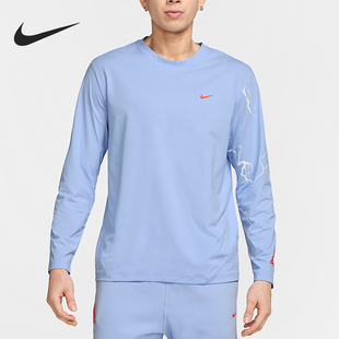 圆领印花套头运动上衣HJ3892 Nike FIT男士 Dri 479 耐克正品