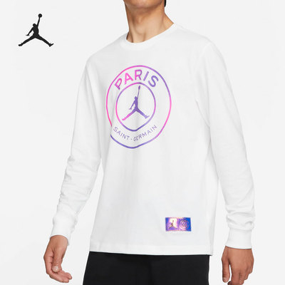 Nike/耐克正品Jordan 巴黎圣日耳曼男子休闲长袖T恤 CZ0794-100