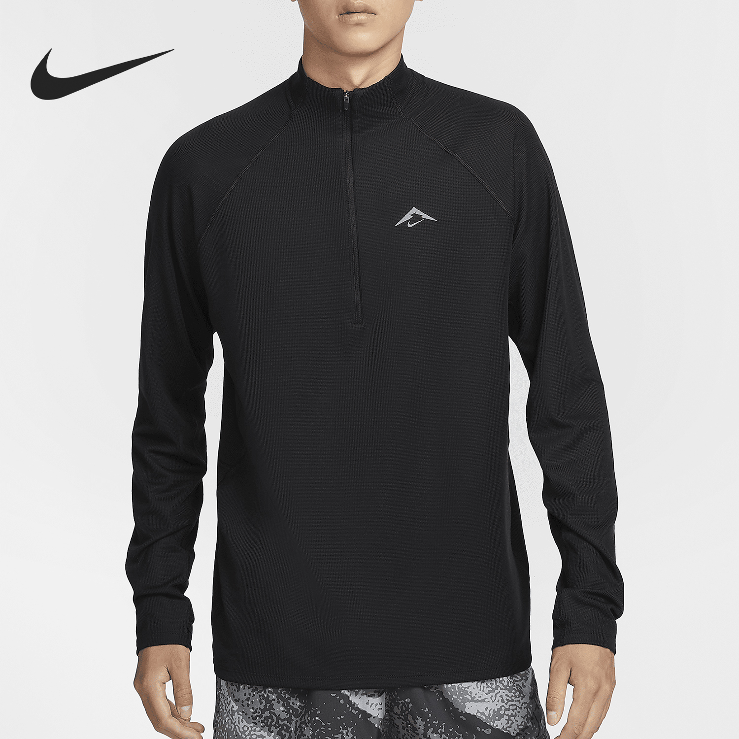 Nike/耐克正品Trail Dri-FIT男士越野半拉链上衣FV9995-010