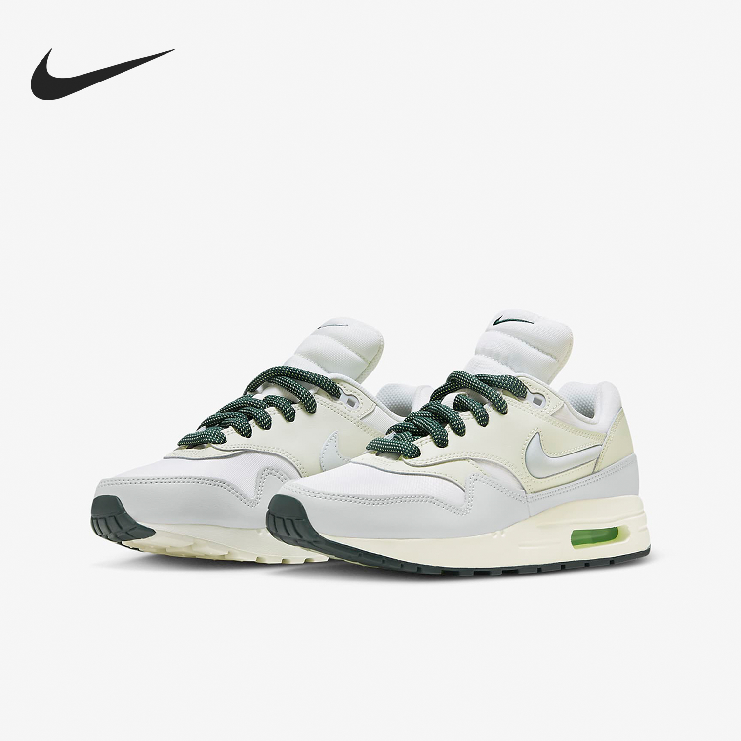 Nike/耐克正品Air Max1 GS女子大童气垫缓震轻便跑步鞋FB9582