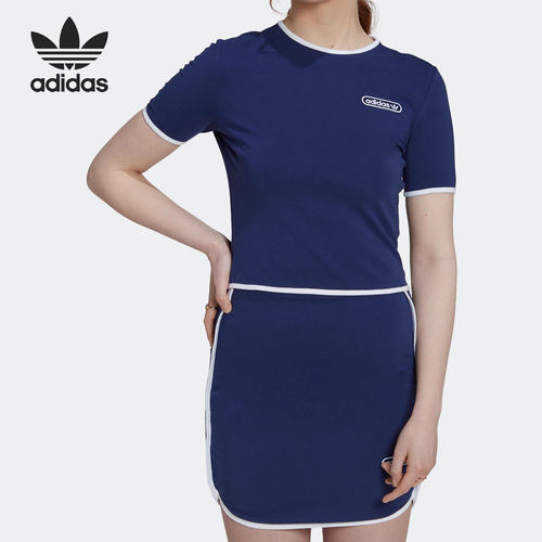 Adidas/阿迪达斯正品三叶草CROPPED TEE女子运动短袖HL6569