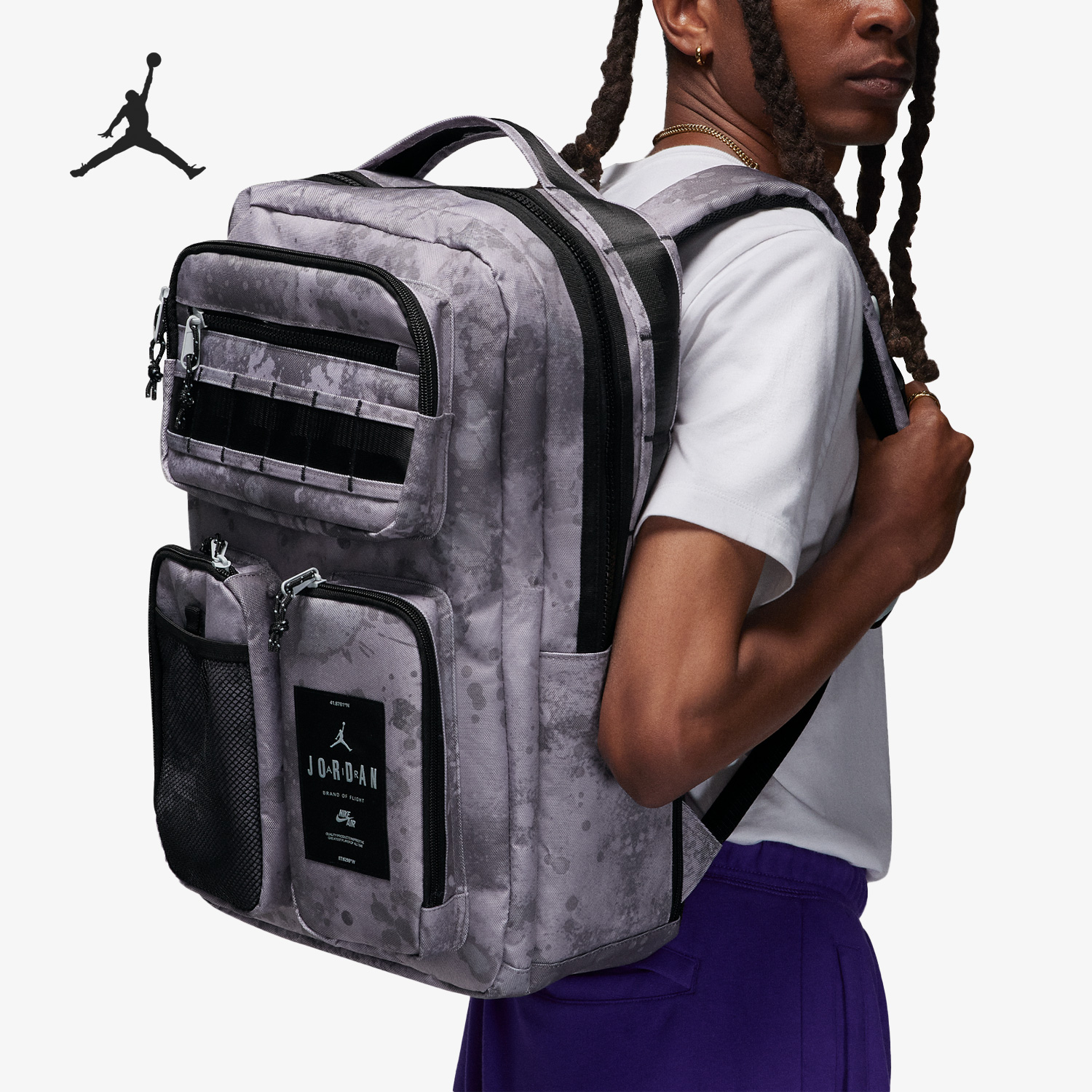 Nike/耐克正品JORDAN新款男女运动大容量双肩包FV2566-062