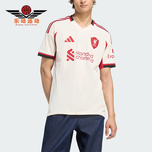 Adidas/阿迪达斯正品LIVERPOOL男士训练透气足球比赛短袖JV6487