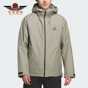 Adidas/阿迪达斯正品2025男士连帽保暖三合一羽绒内胆外套KQ5502