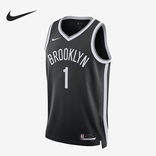 Nike/耐克正品布鲁克林篮网队Dri-FIT NBA男士球衣DN1996-020