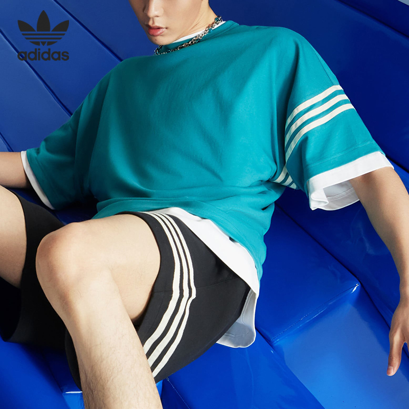 阿迪达斯男子运动短袖