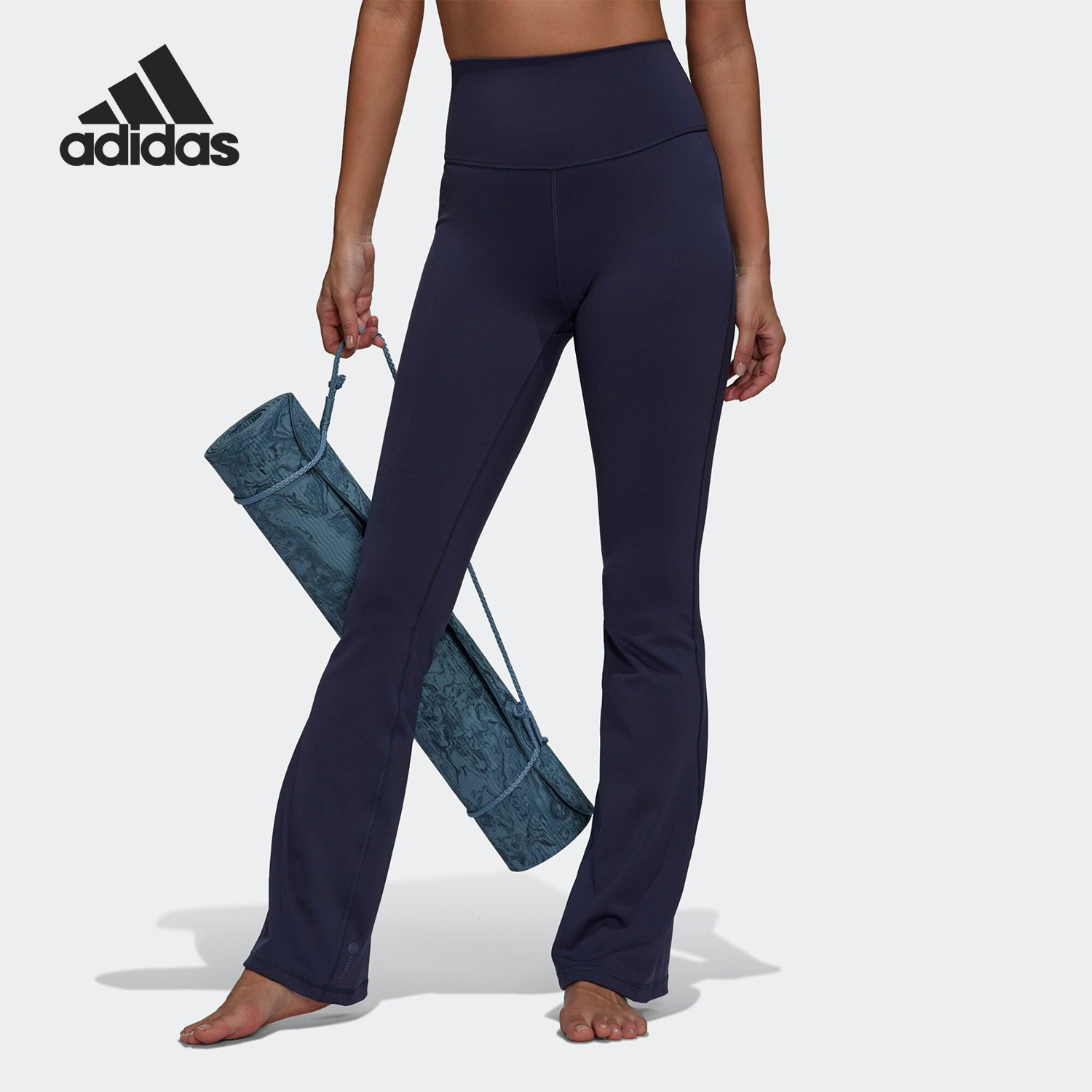 Adidas/阿迪达斯正品春秋女士紧身简约时尚健身长裤HD4456