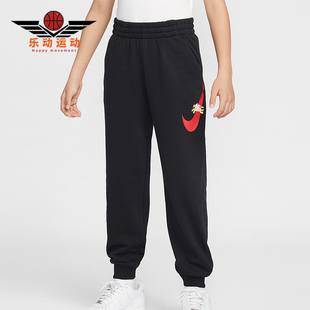 IQ3935 Sportswear大童休闲松紧腰束脚印花长裤 010 耐克正品 Nike