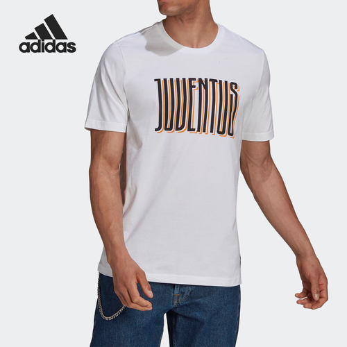 Adidas/阿迪达斯正品 JUVE STR TEE 男子足球运动短袖T恤 GR2921