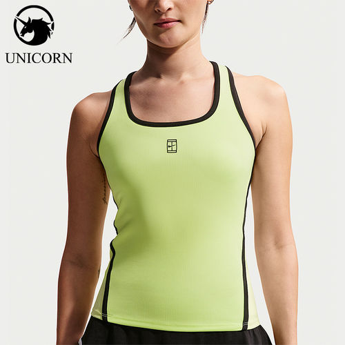Nike/耐克正品Dri-FIT女士网球训练修身经典背心T恤II3607-736