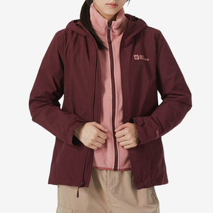 潮流女士三合一冲锋衣5031991 狼爪正品 2866 wolfskin Jack