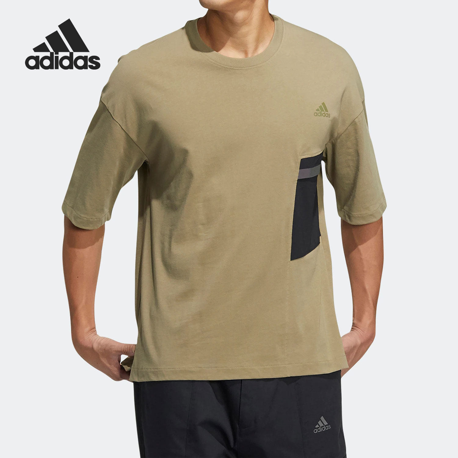 Adidas/阿迪达斯正品休闲圆领透气男子运动短袖T恤 HE7353,运动服/休闲服装,运动T恤,淘宝优惠券,粉丝福利购,淘宝优惠卷