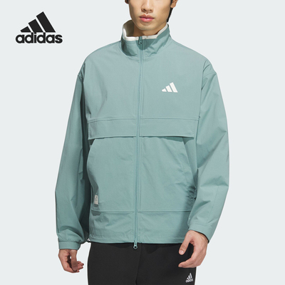 Adidas/阿迪达斯正品2024新款男士宽松简约运动外套JY1676