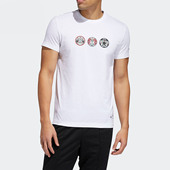 阿迪达斯正品 2020夏季 新品 Adidas 男子运动休闲舒适短袖 T恤FT2849