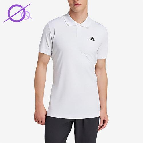 Adidas/阿迪达斯正品polo衫男简约经典休闲舒适轻便短袖JH3382