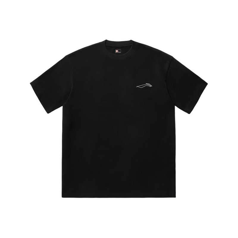 李宁正品夏季新款男子纯色简约针织运动休闲圆领文化衫AHSU203-1