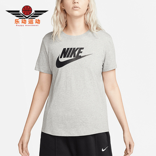 Nike/耐克正品女士印花圆领经典运动透气舒适短袖T恤DX7906-063