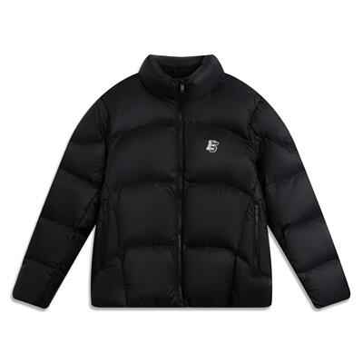 李宁正品反伍BADFIVE男子防泼水运动休闲立领保暖羽绒服AYMV499