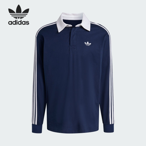 Adidas/阿迪达斯正品三叶草男士耐穿套头休闲运动POLO衫KE3574