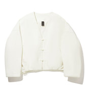 李宁正品 简约运动休闲宽松保暖V领棉服AJMW068 功夫系列女子时尚