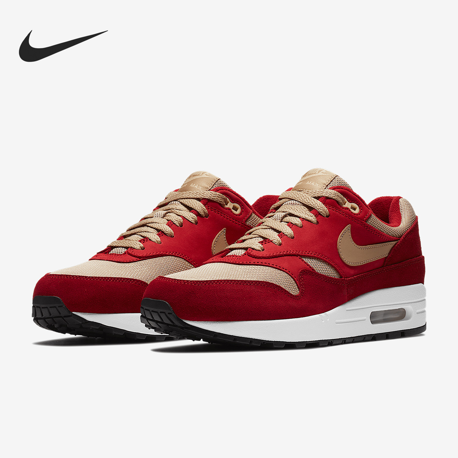Nike/耐克正品18新款Air Max 1 x atmos联名复古男子跑步鞋908366图片