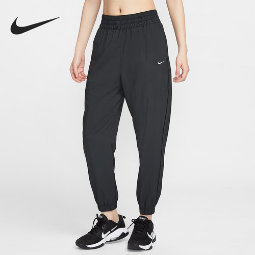 Nike/耐克正品One Dri-FIT 女士运动高腰轻盈梭织长裤HJ1051-013