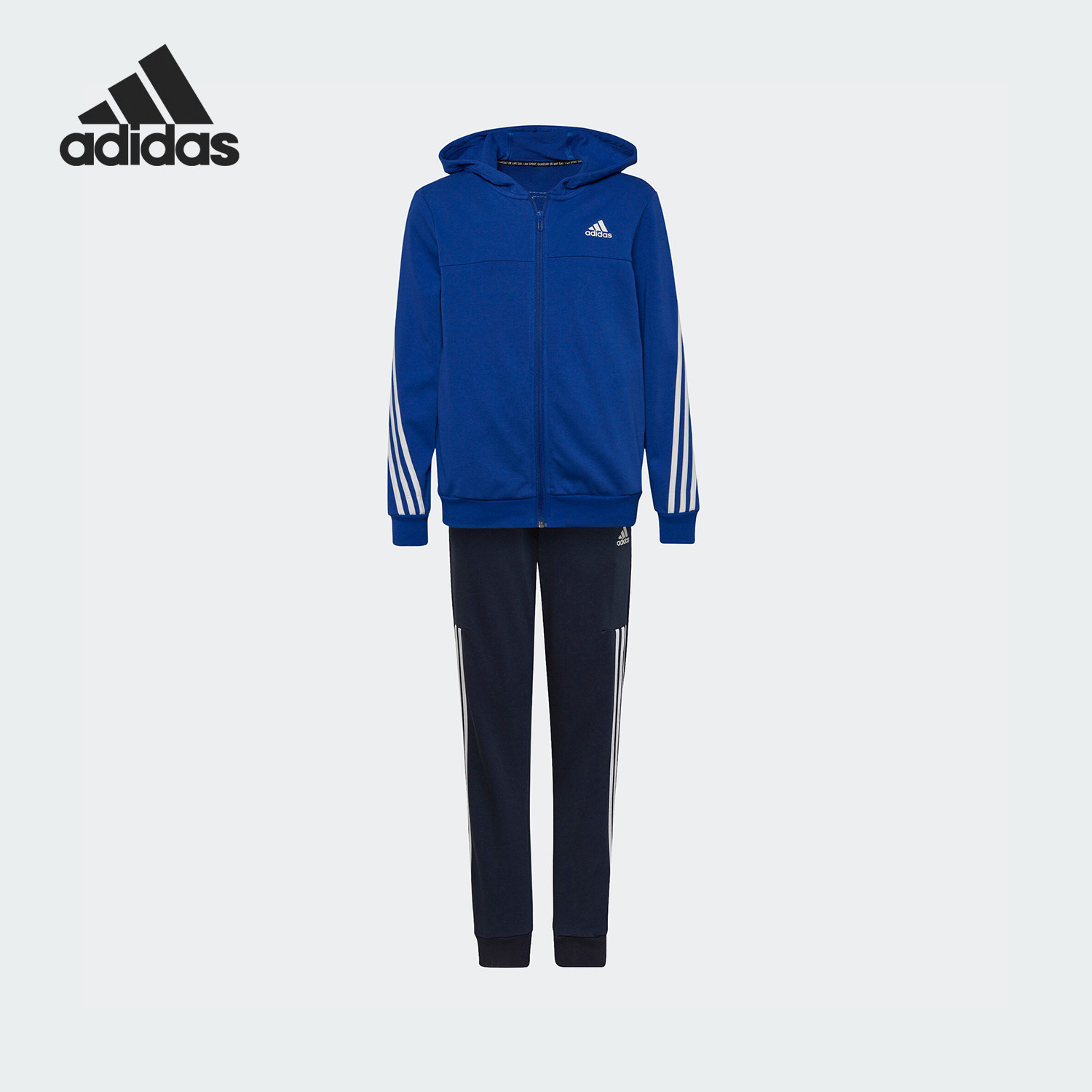 Adidas/阿迪达斯正品新款大童运动休闲连帽长袖套装HP1437,童装/婴儿装/亲子装,套装,淘宝优惠券,粉丝福利购,淘宝优惠卷