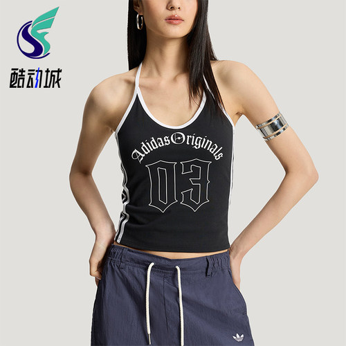 Adidas/阿迪达斯正品夏季款三叶草女士经典休闲无袖背心KT3049