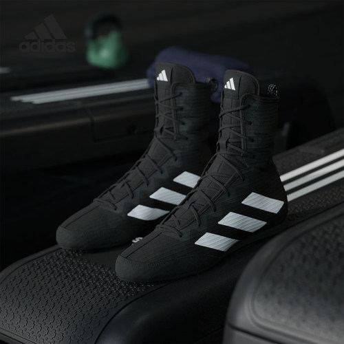 Adidas/阿迪达斯正品BOX HOG 4男女训练室内高帮拳击运动鞋JS4684