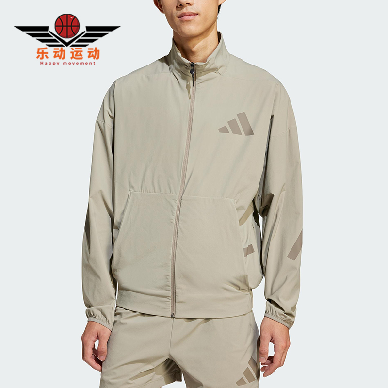 Adidas/阿迪达斯正品新款男士经典立领梭织训练运动夹克JN9028