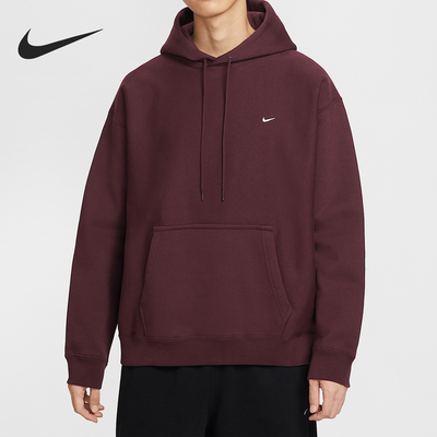 Nike/耐克正品Solo Swoosh男士运动针织复古加绒卫衣HV1083-652