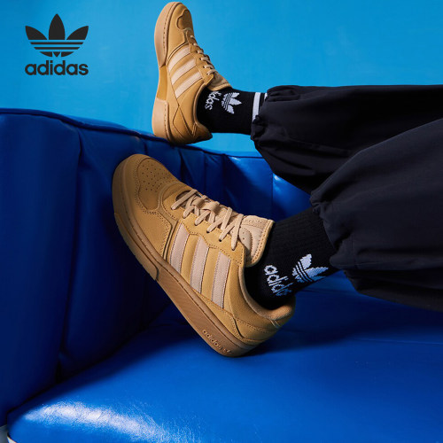 Adidas/阿迪达斯正品三叶草COURT REFIT男女复古板鞋ID6070