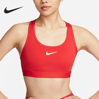 Nike/耐克正品 Swoosh 女士运动训练透气文胸内衣DX6822-657
