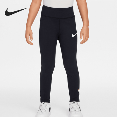 Nike/耐克正品透气休闲新款小童针织薄绒紧身运动长裤II0376-010