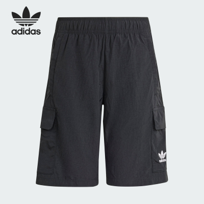 Adidas/阿迪达斯正品三叶草大童梭织工装风运动短裤IT5437